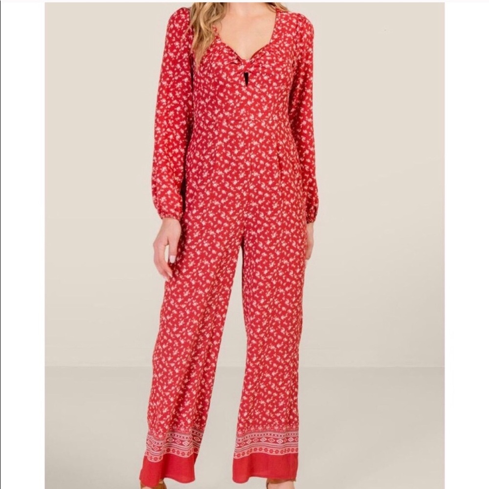 Ashley Front Tie Jumpsuit
